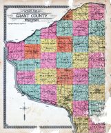 Outline County Map, Grant County 1918